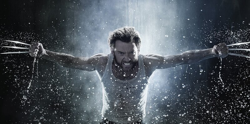 Wolverine with Claws — Black, Dramatic, Photograph, Tank Top, Water