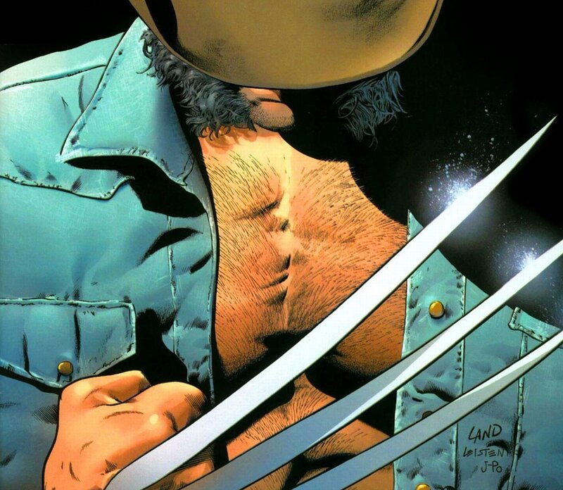 Wolverine with Claws — Blue, Dramatic, Comic, Jacket, Hat