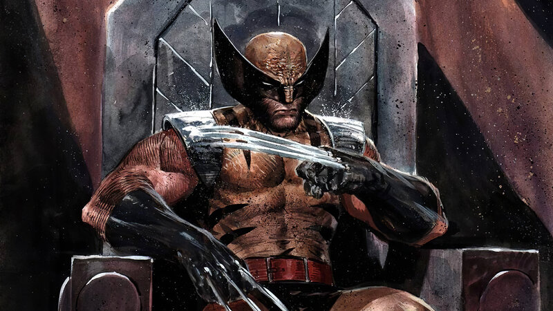 Wolverine with Claws — Brown, Dramatic, Comic