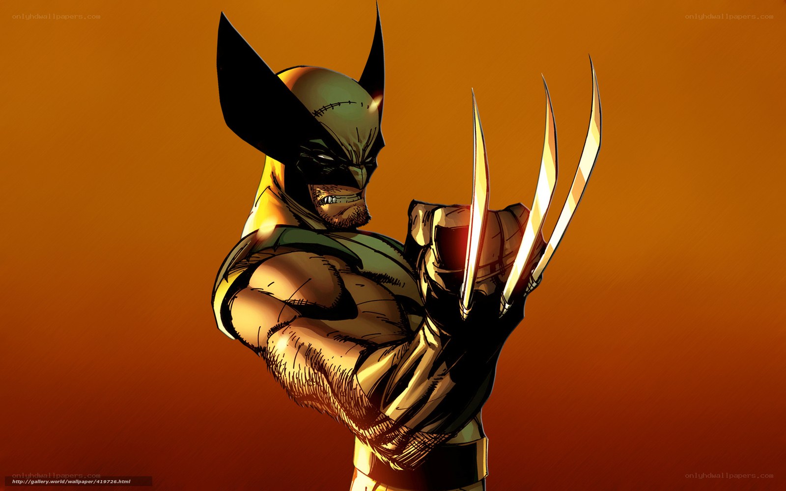 Wolverine with claws extended