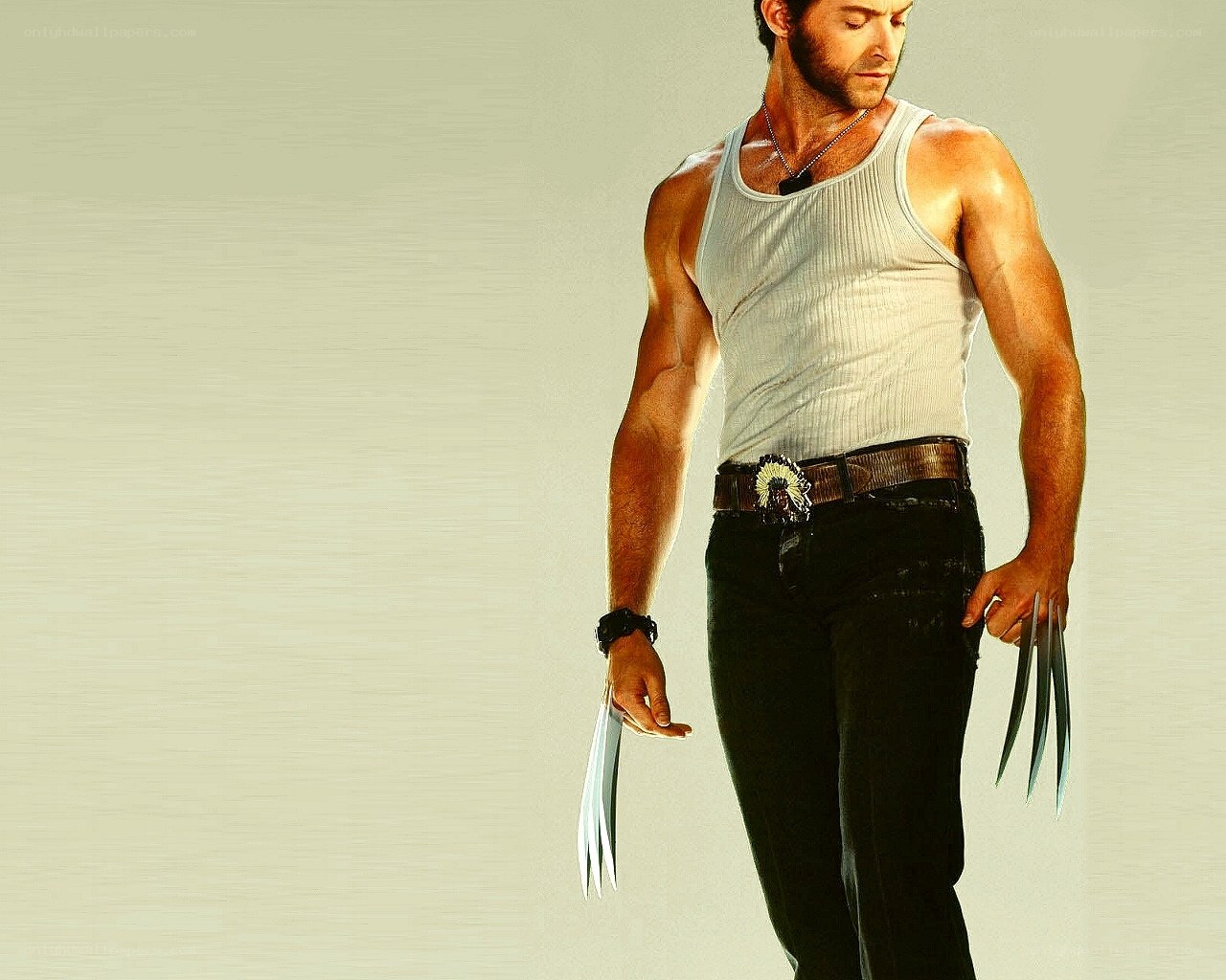 Wolverine with claws extended