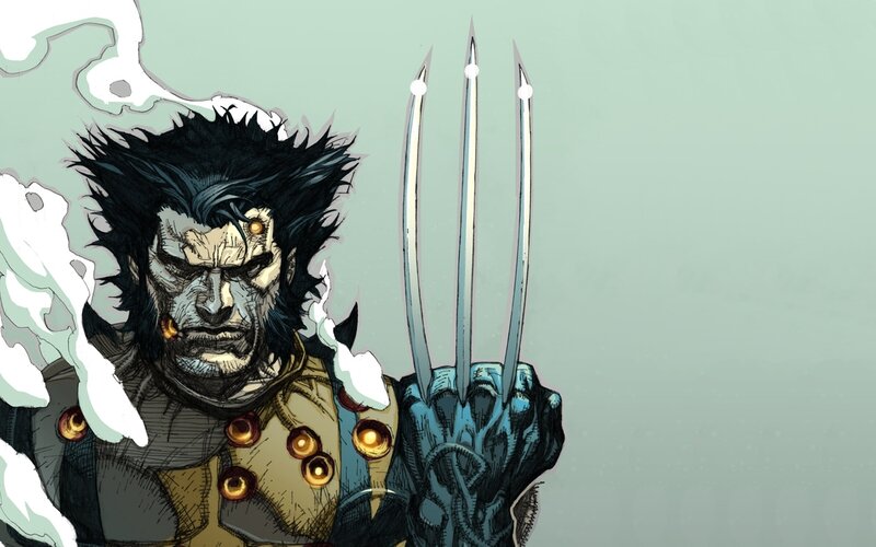 Wolverine with claws extended