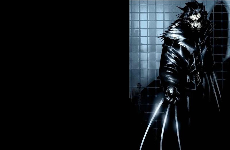 Wolverine with claws extended