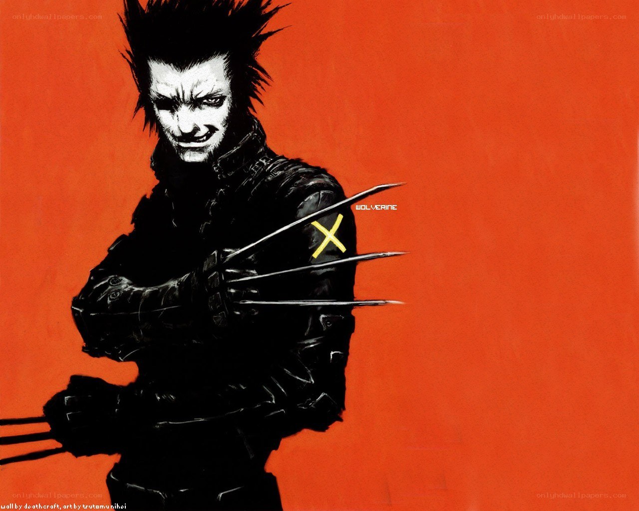 Wolverine with claws extended