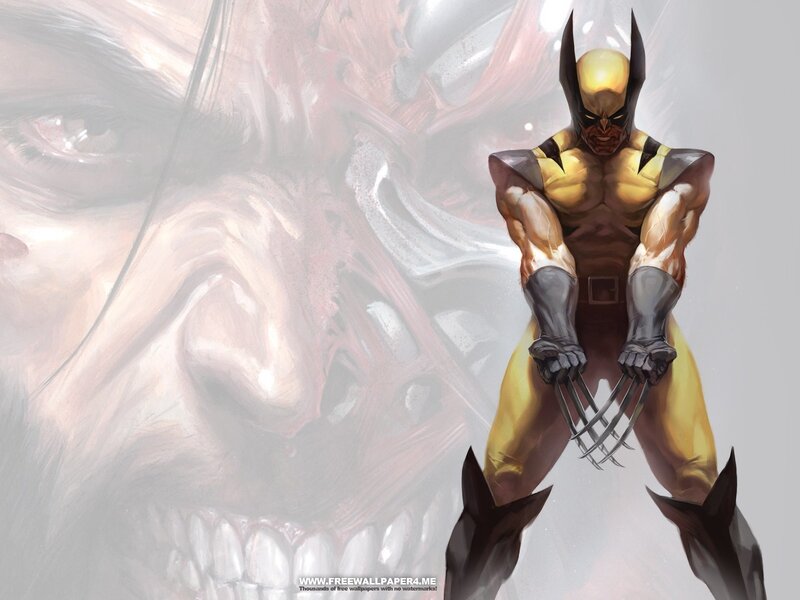 Wolverine with claws extended