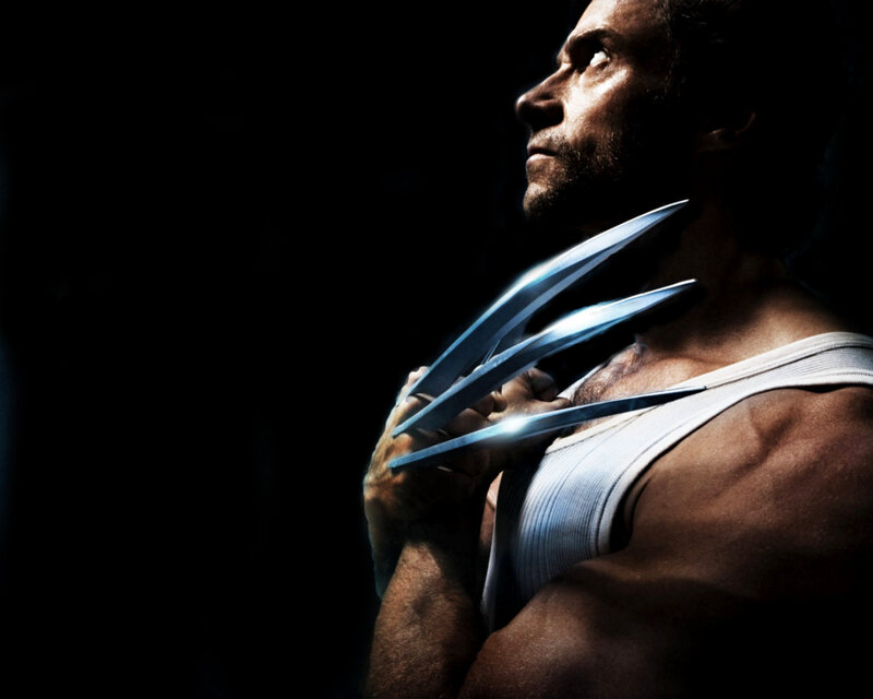 Wolverine with claws extended