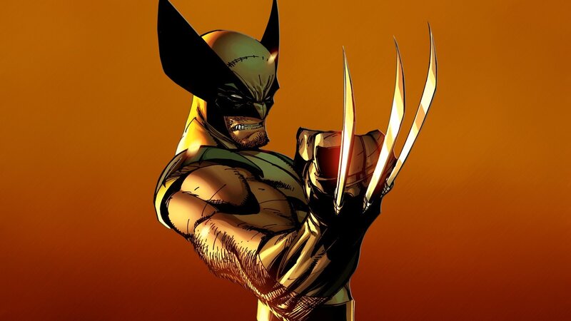 Wolverine with Claws — Orange, Dramatic