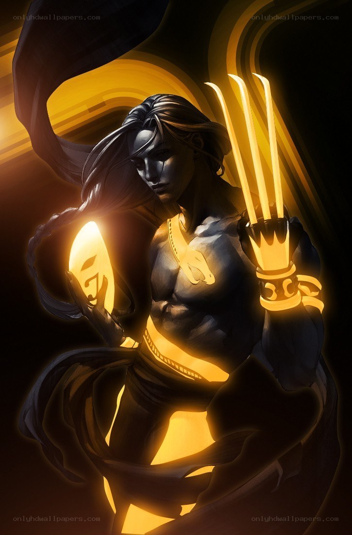 Wolverine with glowing claws