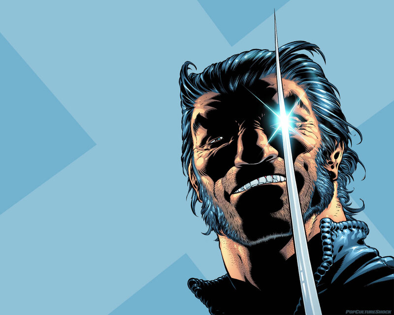 Wolverine with Sword — Blue