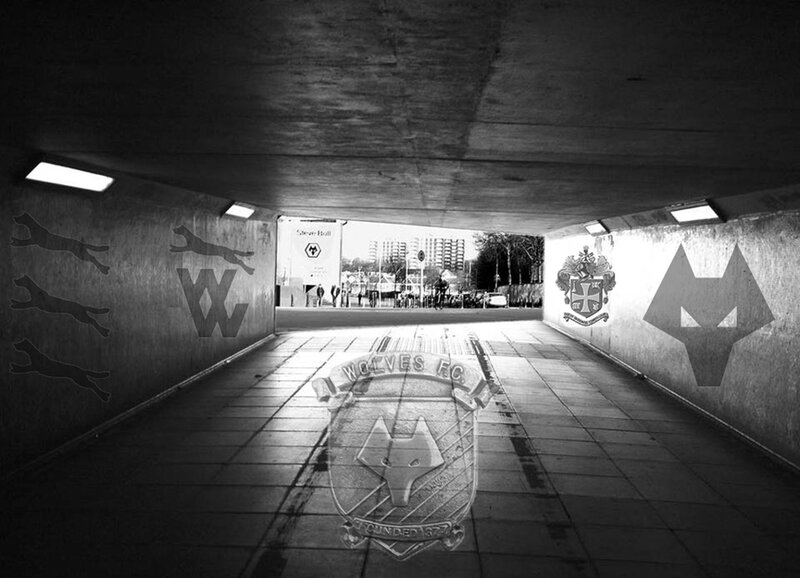 Wolves FC Crest in Tunnel