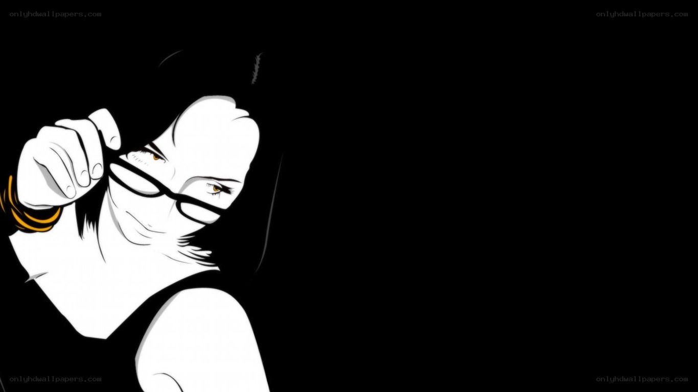 woman adjusting glasses