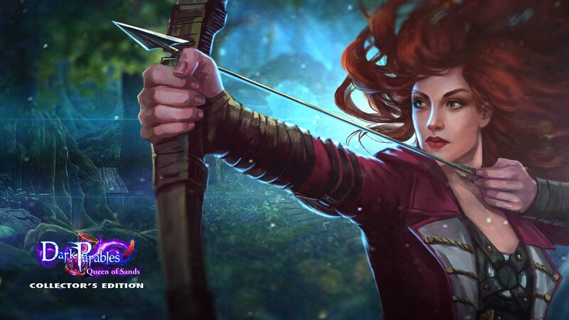 Woman Aiming Bow — Red