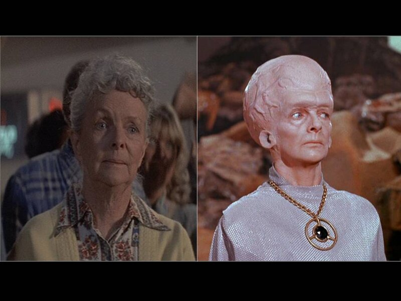 Woman and Alien Character