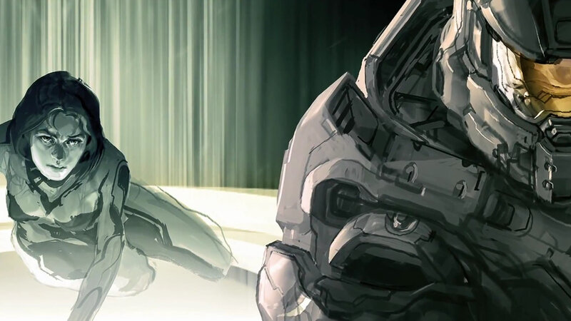 Woman and Armored Soldier