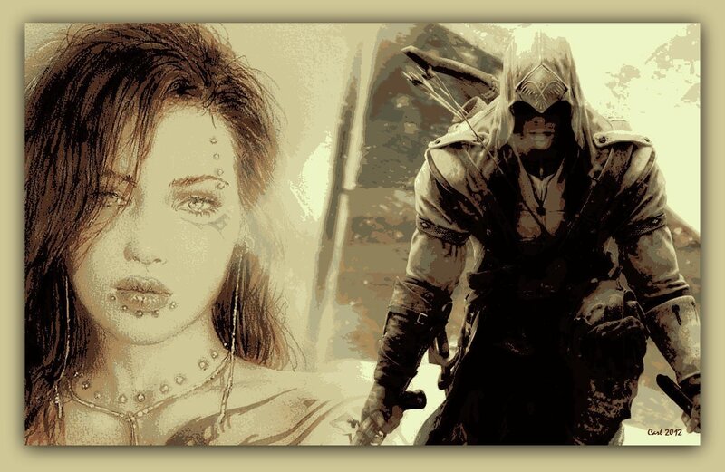 Woman and Assassin Character