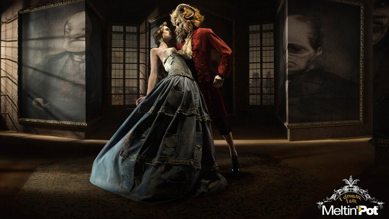 Woman and Beast in Ballroom — Brown