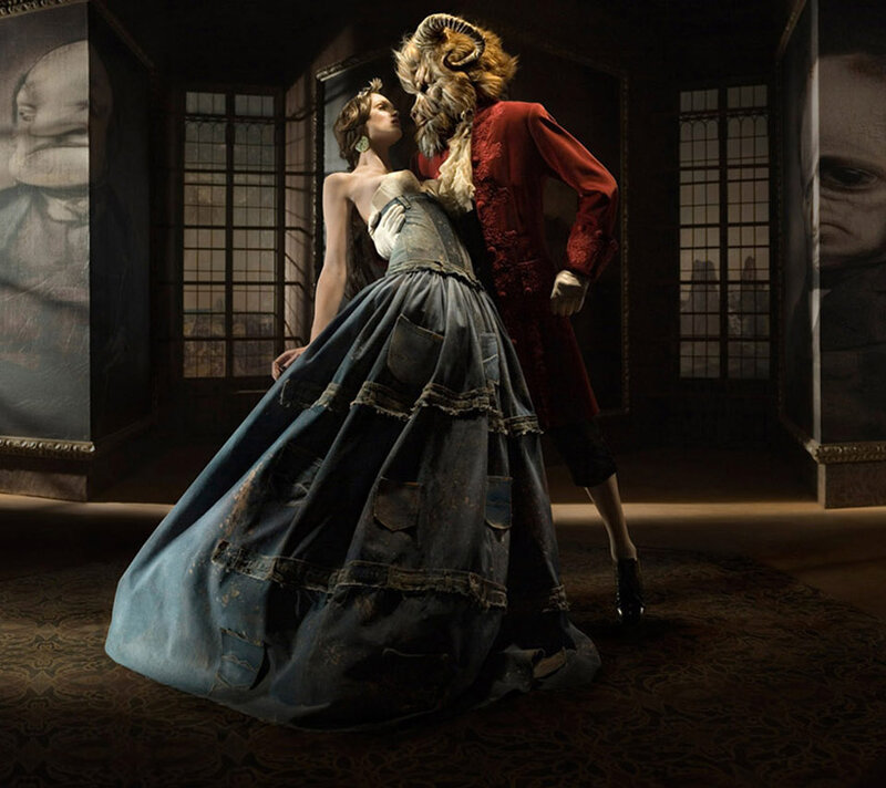 Woman and Beast in Ballroom