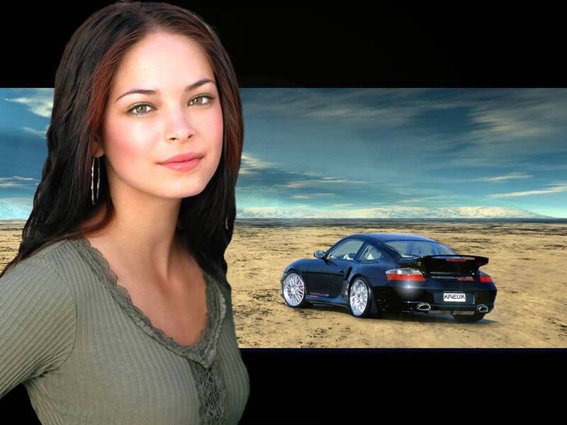 Woman and Car in Desert