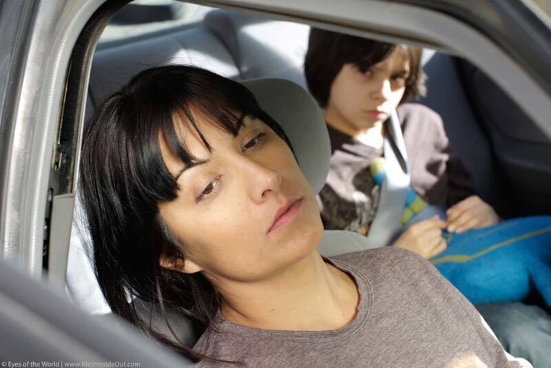 Woman and Child in Car
