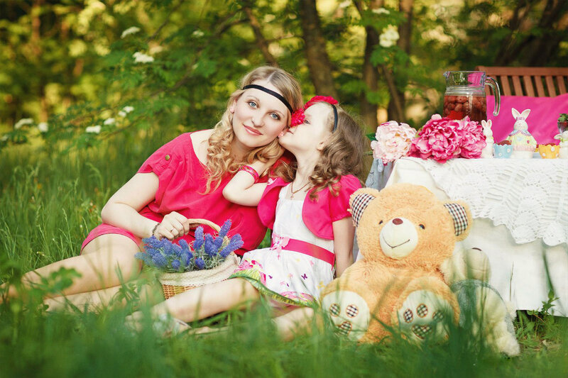 Woman and Child in Park