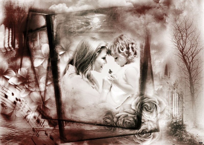 Woman and Child Portrait