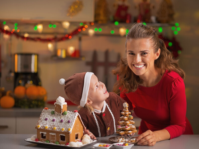 Woman and Child with Gingerbread