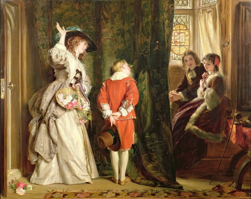 Woman and Children in Room