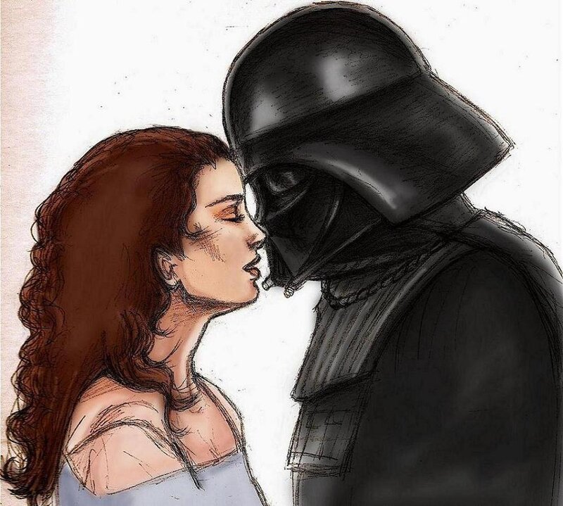 Woman and Dark Figure