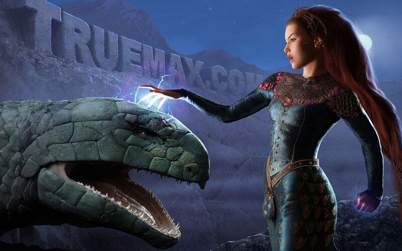 Woman and Dragon