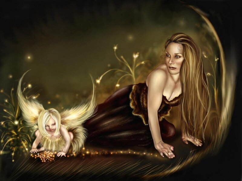 Woman and Fairy