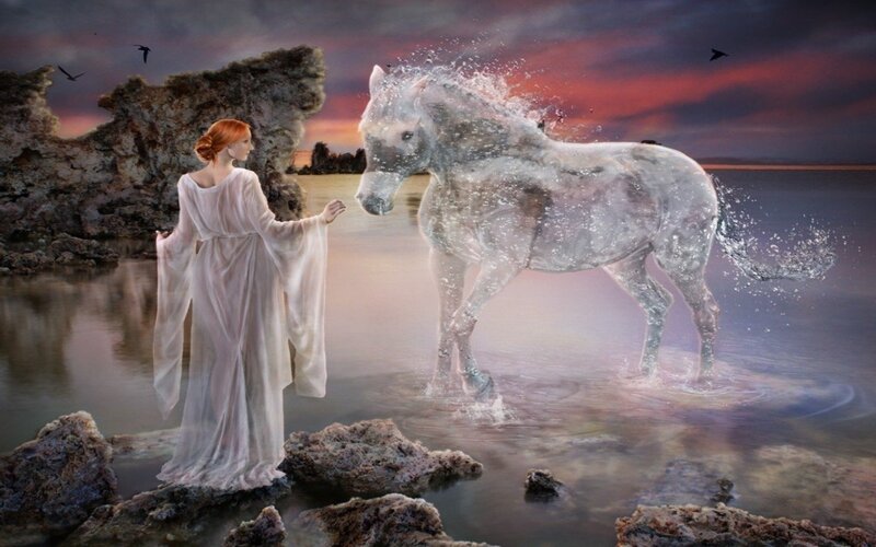 Woman and Ghost Horse