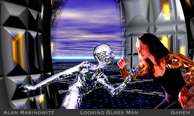 Woman and Glass Man