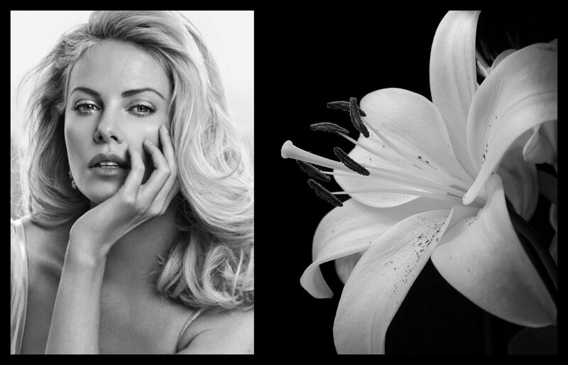Woman and Lily Flower