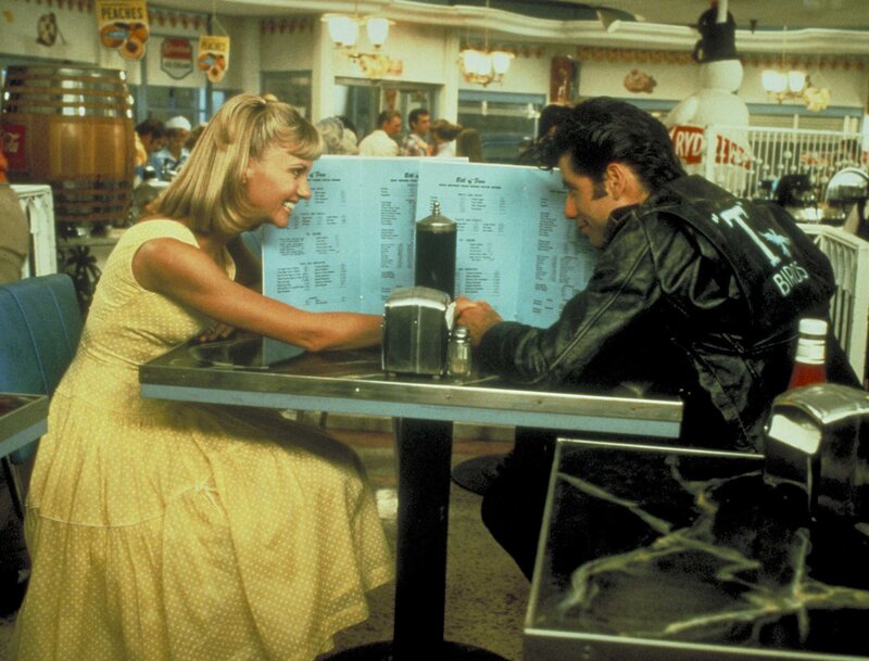 Woman and Man at Diner