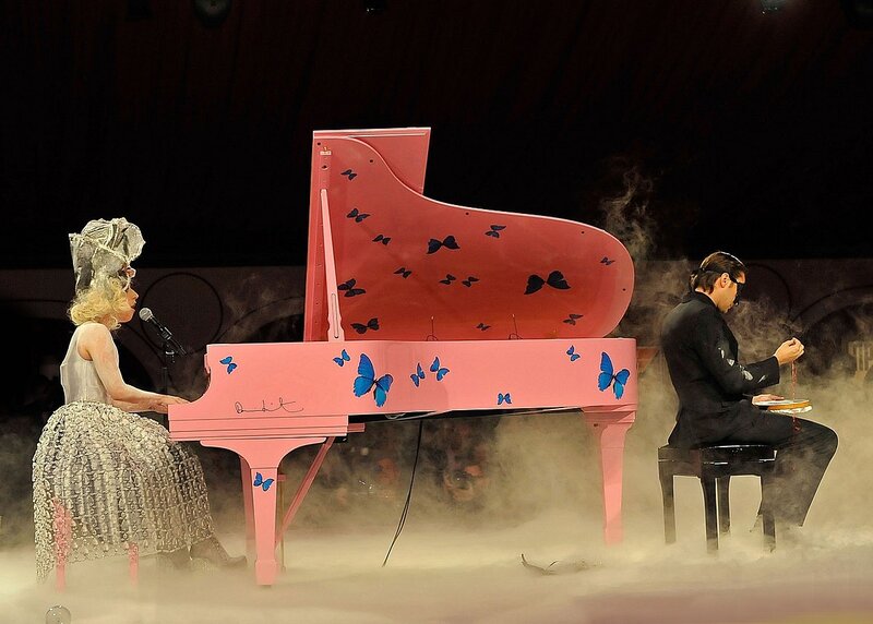 Woman and Man at Piano