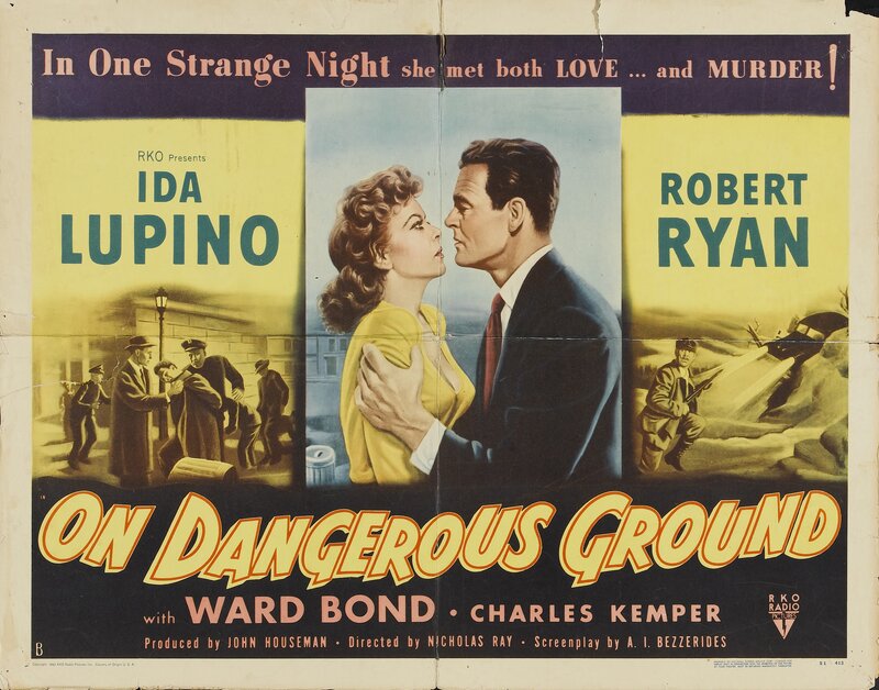 Woman and Man Embracing — Yellow, Dramatic, Night