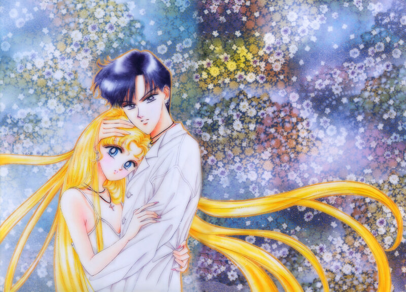 Woman and Man Embracing — Yellow