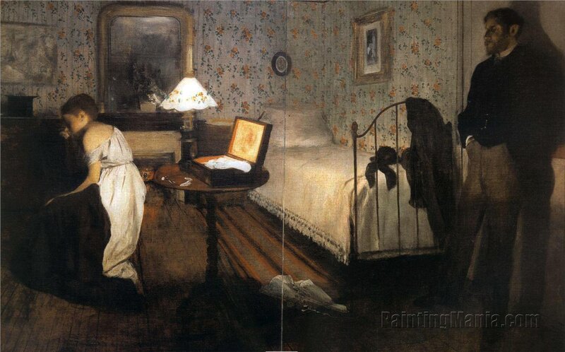 Woman and Man in Bedroom
