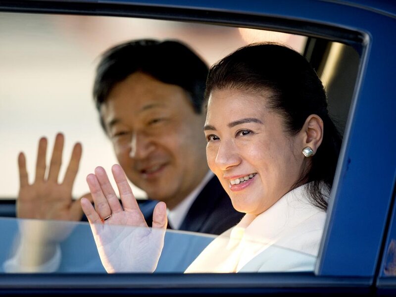 Woman and Man in Car — Blue