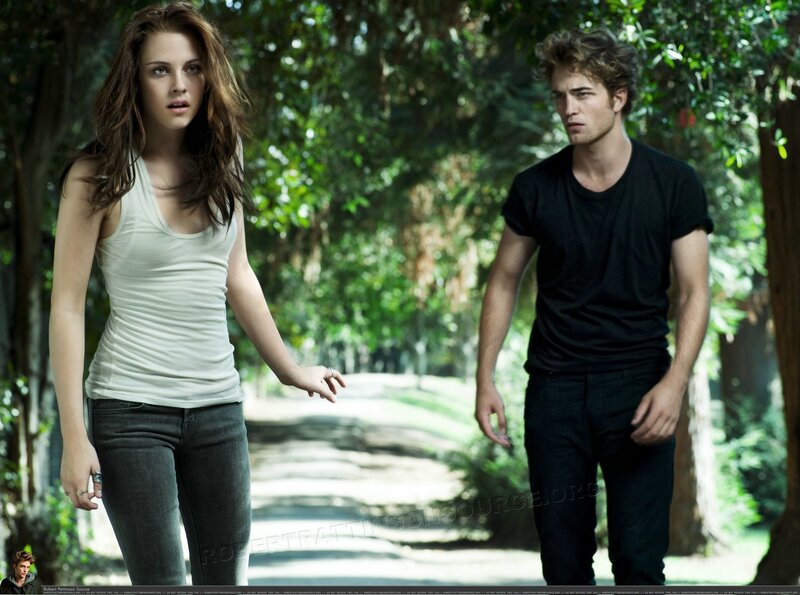 Woman and Man in Forest — Green