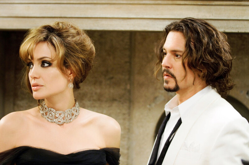 Woman and Man in Formal Wear — Black, Dramatic