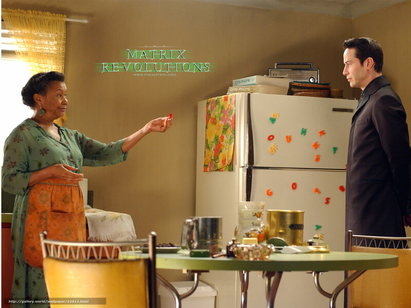 Woman and Man in Kitchen — Beige