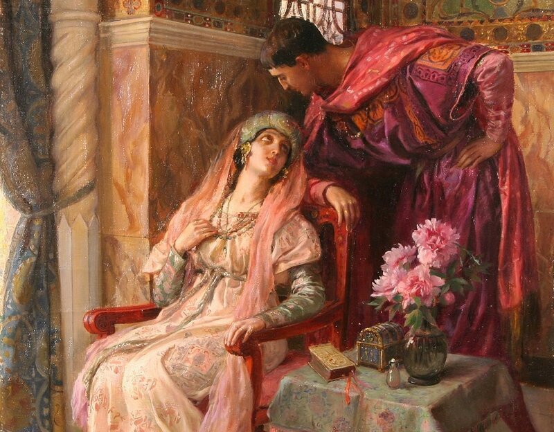 Woman and Man in Palace