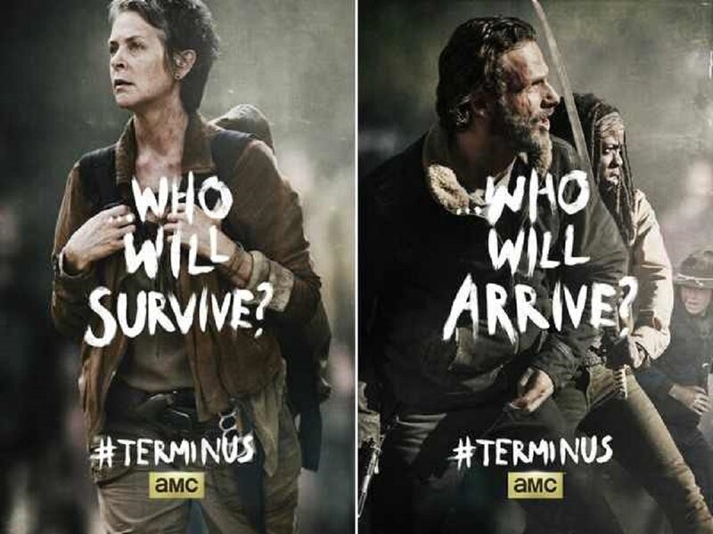 Woman and Man in Post-apocalyptic Setting