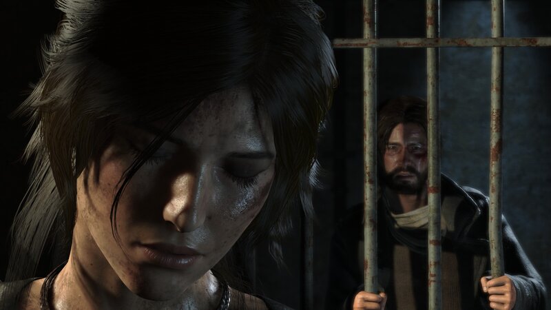 Woman and Man in Prison — Black