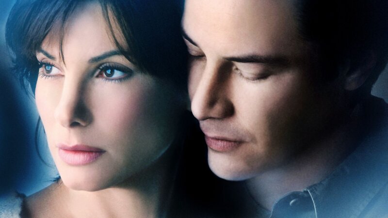 Woman and Man in Profile — Blue