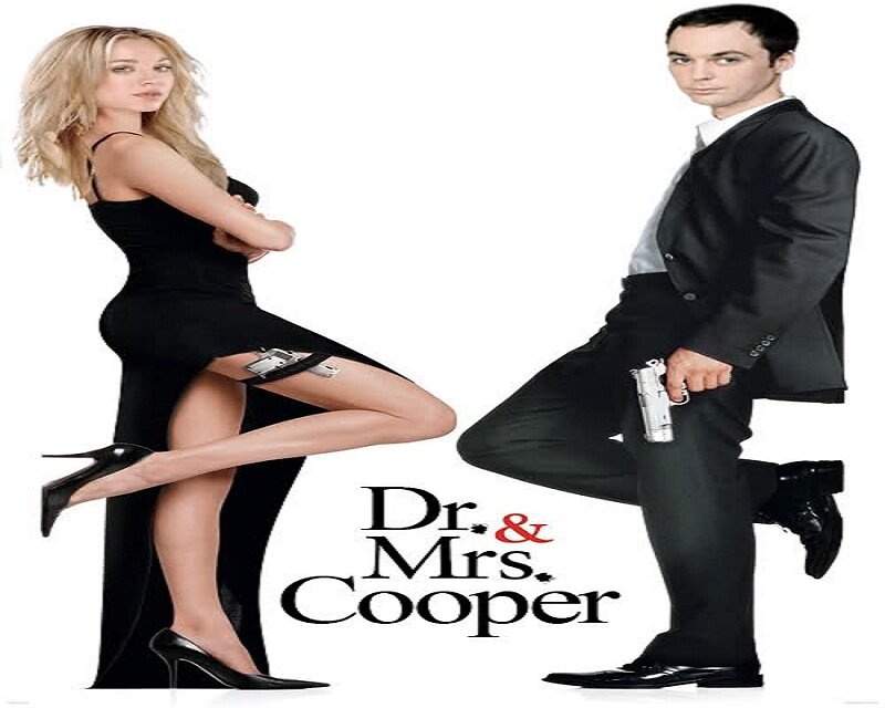 Woman and Man in Suits — Black
