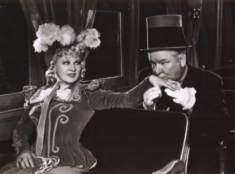 Woman and Man in Vintage Attire — Black