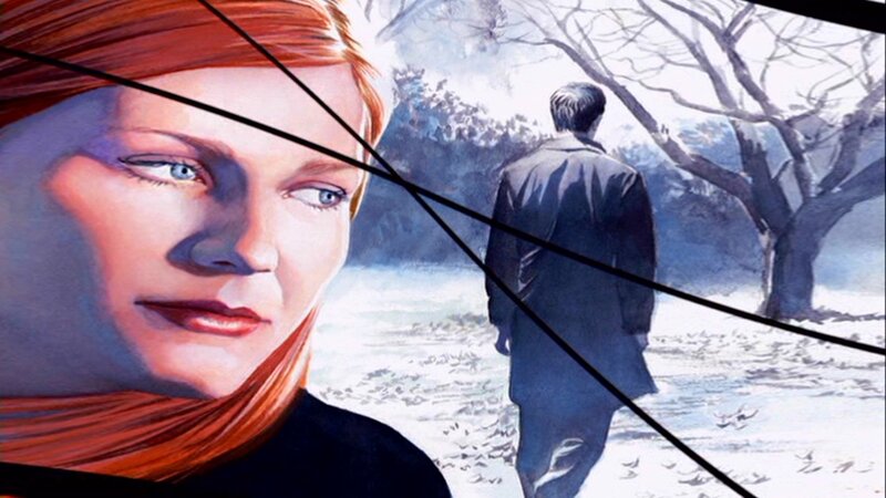 Woman and Man in Winter — Red