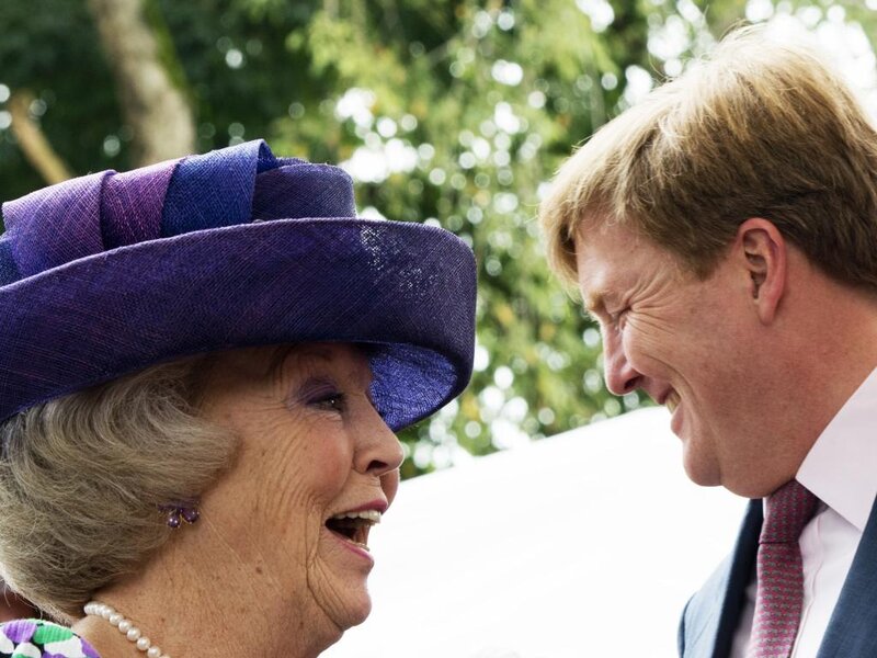 Woman and Man Laughing